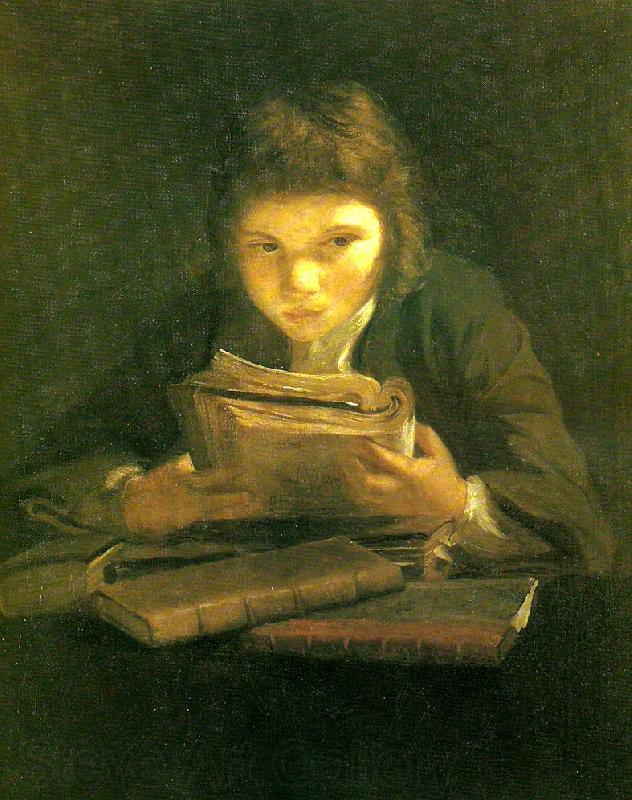 Sir Joshua Reynolds boy reading Spain oil painting art
